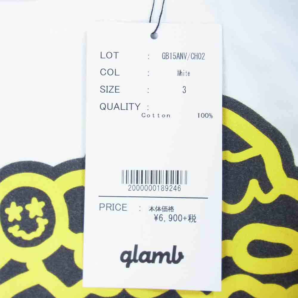 グラム × ちぃたん フロント プリント Tシャツ 3 ホワイト系 3【新古品】【未使用】【中古】