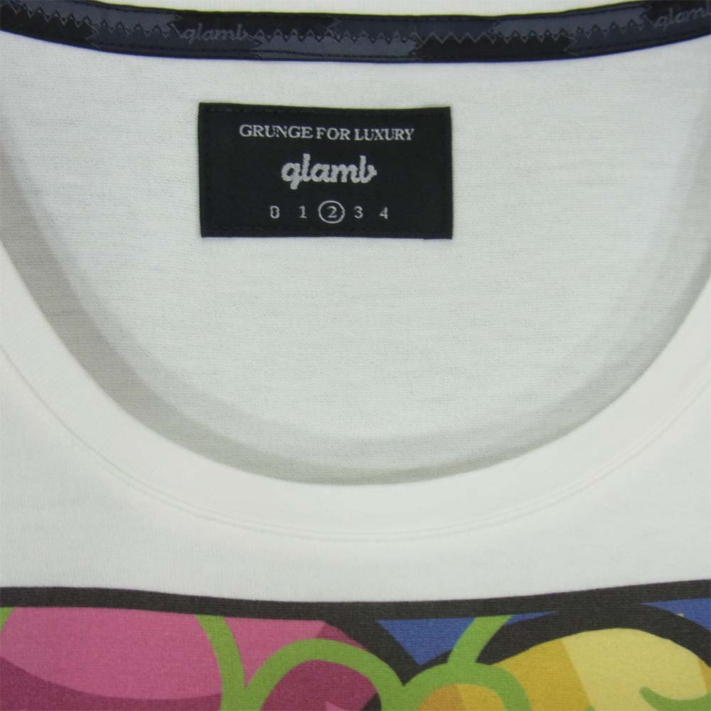 グラム ×ちぃたん Smashing chiitan T グラフィ 2 ホワイト系 2【新古品】【未使用】【中古】