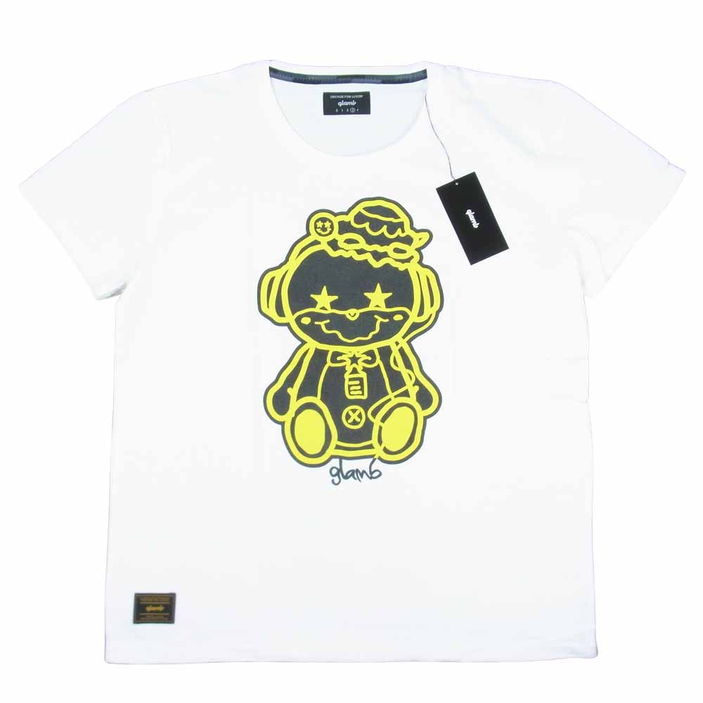 グラム × ちぃたん フロント プリント Tシャツ 3 ホワイト系 3【新古品】【未使用】【中古】