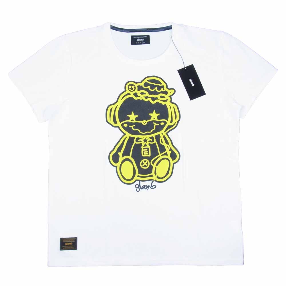 グラム × ちぃたん フロント プリント Tシャツ 3 ホワイト系 3【新古品】【未使用】【中古】