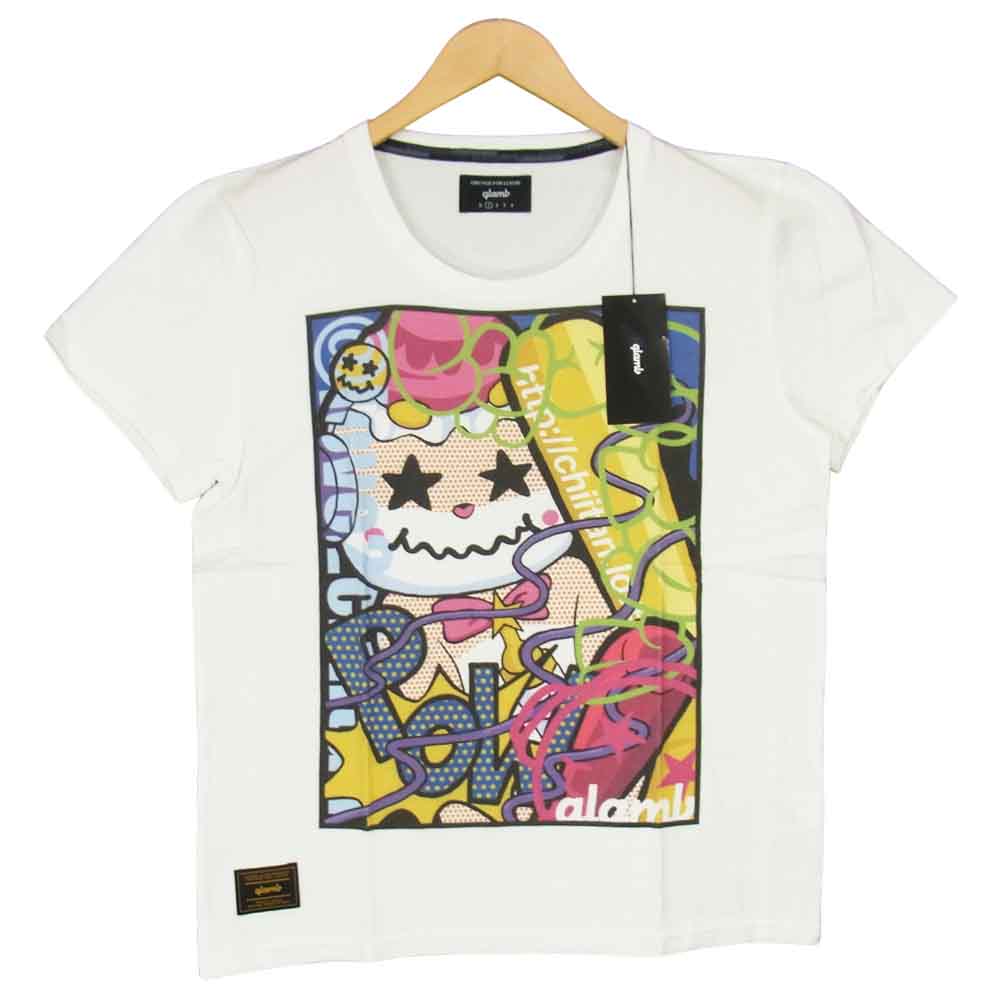 グラム ×ちぃたん Smashing chiitan T グラフィ 1 ホワイト系 1【新古品】【未使用】【中古】