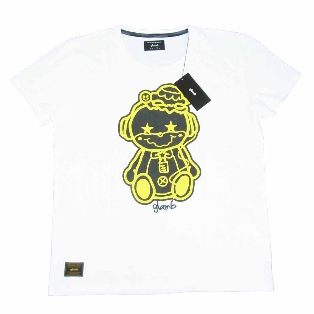 グラム × ちぃたん フロント プリント Tシャツ 3 ホワイト系 3【新古品】【未使用】【中古】