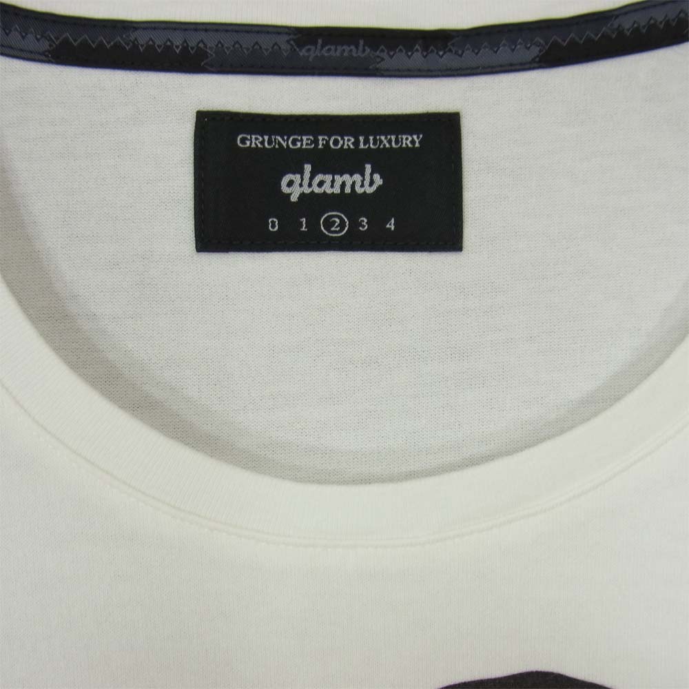 グラム × ちぃたん フロント プリント Tシャツ 2 ホワイト系 2【新古品】【未使用】【中古】