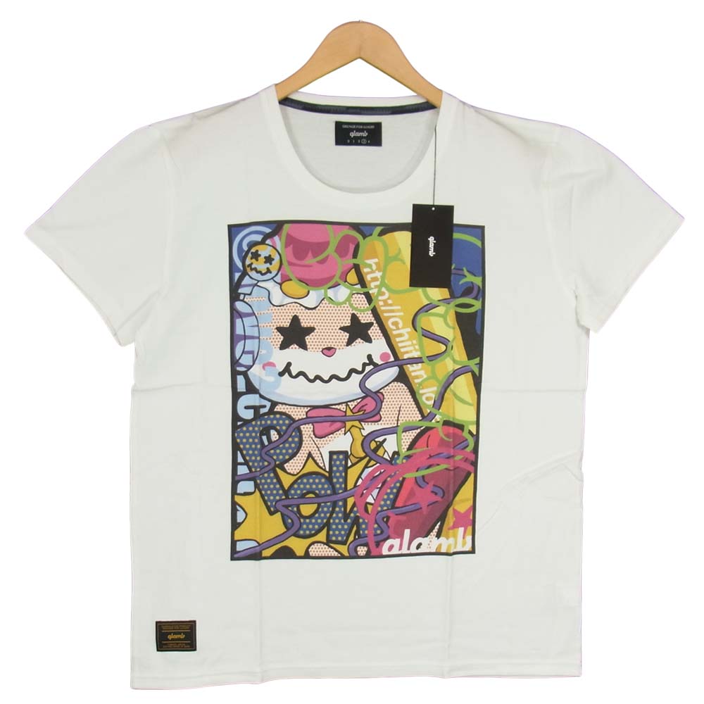 グラム ×ちぃたん Smashing chiitan T グラフィティ 3 ホワイト系 3【新古品】【未使用】【中古】