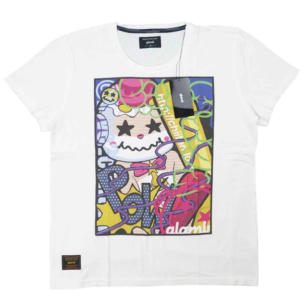 グラム ×ちぃたん Smashing chiitan T グラフィティ 2 ホワイト系 2【新古品】【未使用】【中古】