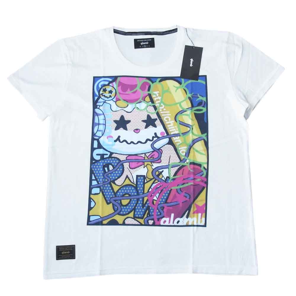 グラム ×ちぃたん Smashing chiitan T グラフィティ 2 ホワイト系 2【新古品】【未使用】【中古】