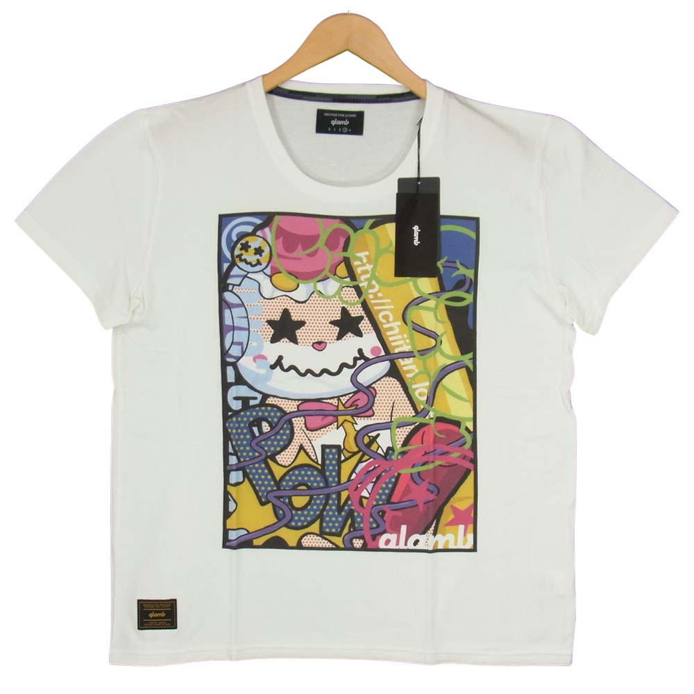 グラム ×ちぃたん Smashing chiitan T グラフィティ 3 ホワイト系 3【新古品】【未使用】【中古】