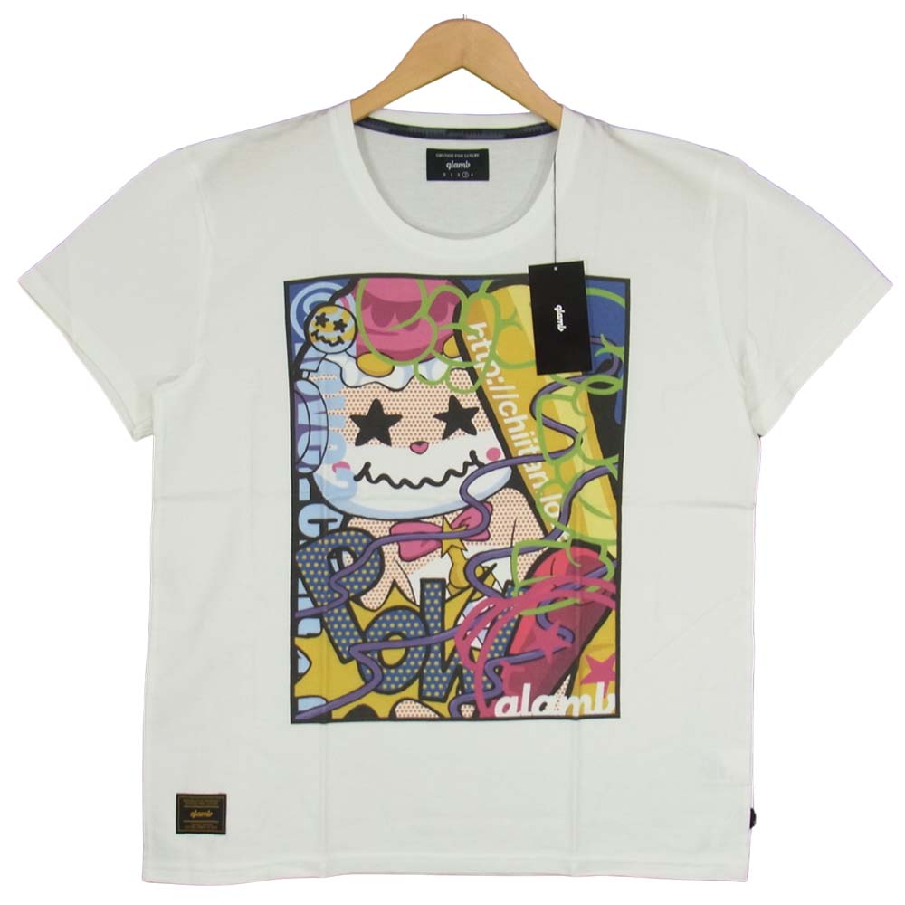グラム ×ちぃたん Smashing chiitan T グラフィティ 3 ホワイト系 3【新古品】【未使用】【中古】