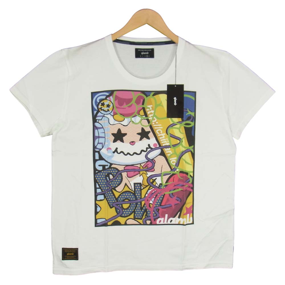 グラム ×ちぃたん Smashing chiitan T グラフィティ 3 ホワイト系 3【新古品】【未使用】【中古】