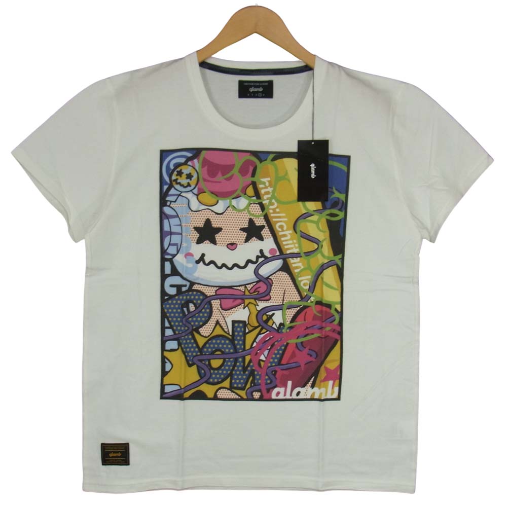 グラム ×ちぃたん Smashing chiitan T グラフィティ 3 ホワイト系 3【新古品】【未使用】【中古】
