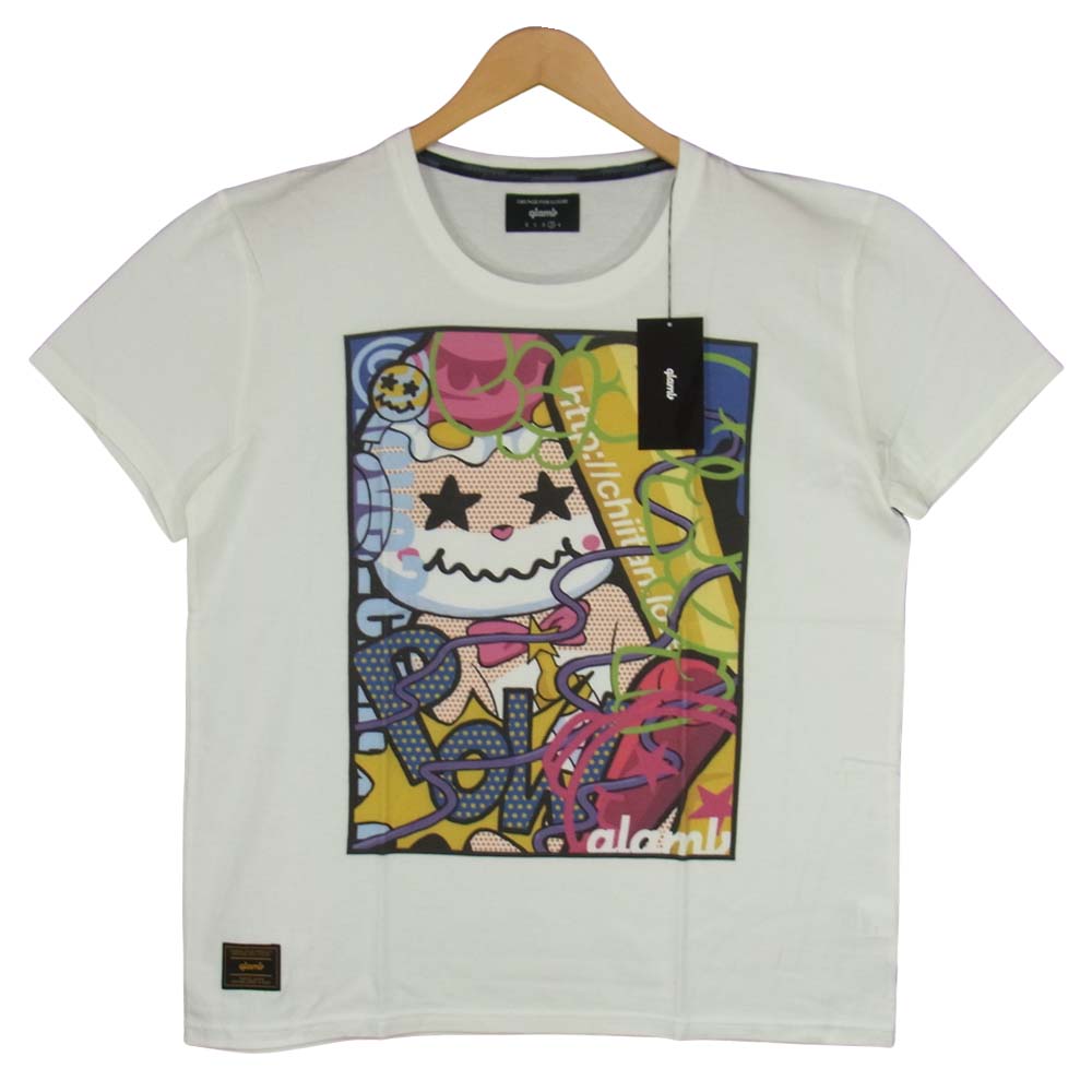 グラム ×ちぃたん Smashing chiitan T グラフィティ 3 ホワイト系 3【新古品】【未使用】【中古】