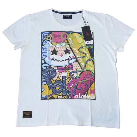 グラム ×ちぃたん Smashing chiitan T グラフィティ 3 ホワイト系 3【新古品】【未使用】【中古】