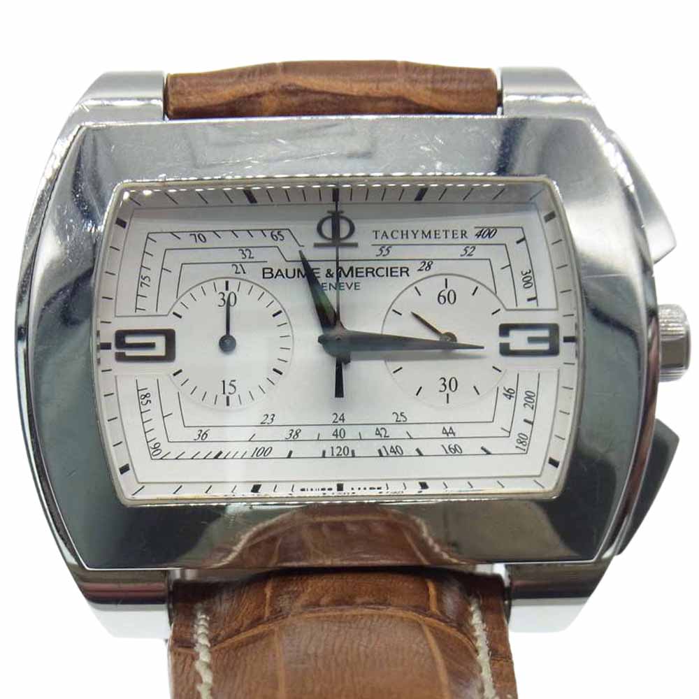 Baume & Mercier ボーム＆メルシェ 65430 ハンプトン スピリット クロノグラフ オートマチック 腕時計 ブラウン系【中古】