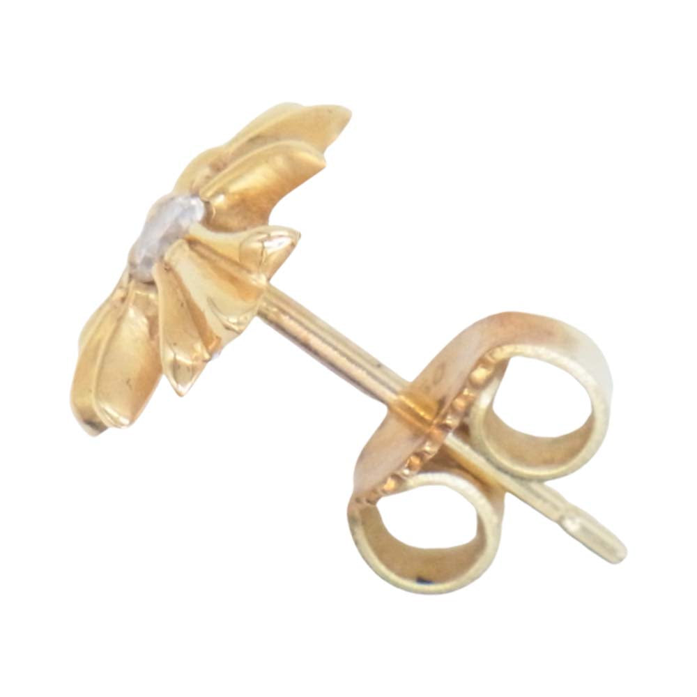 CHROME HEARTS クロムハーツ（原本有） 22K No2 CH PLS DIA CHプラス スタッド ピアス ゴールド系【中古】