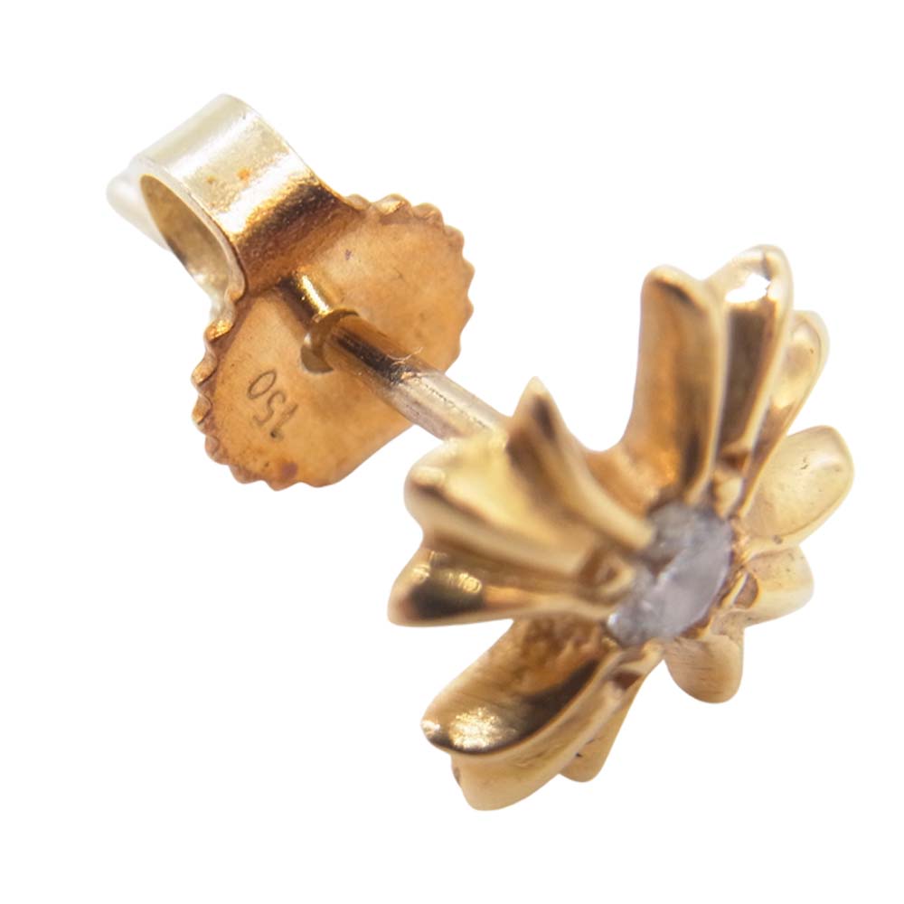 CHROME HEARTS クロムハーツ（原本有） 22K No2 CH PLS DIA CHプラス スタッド ピアス ゴールド系【中古】