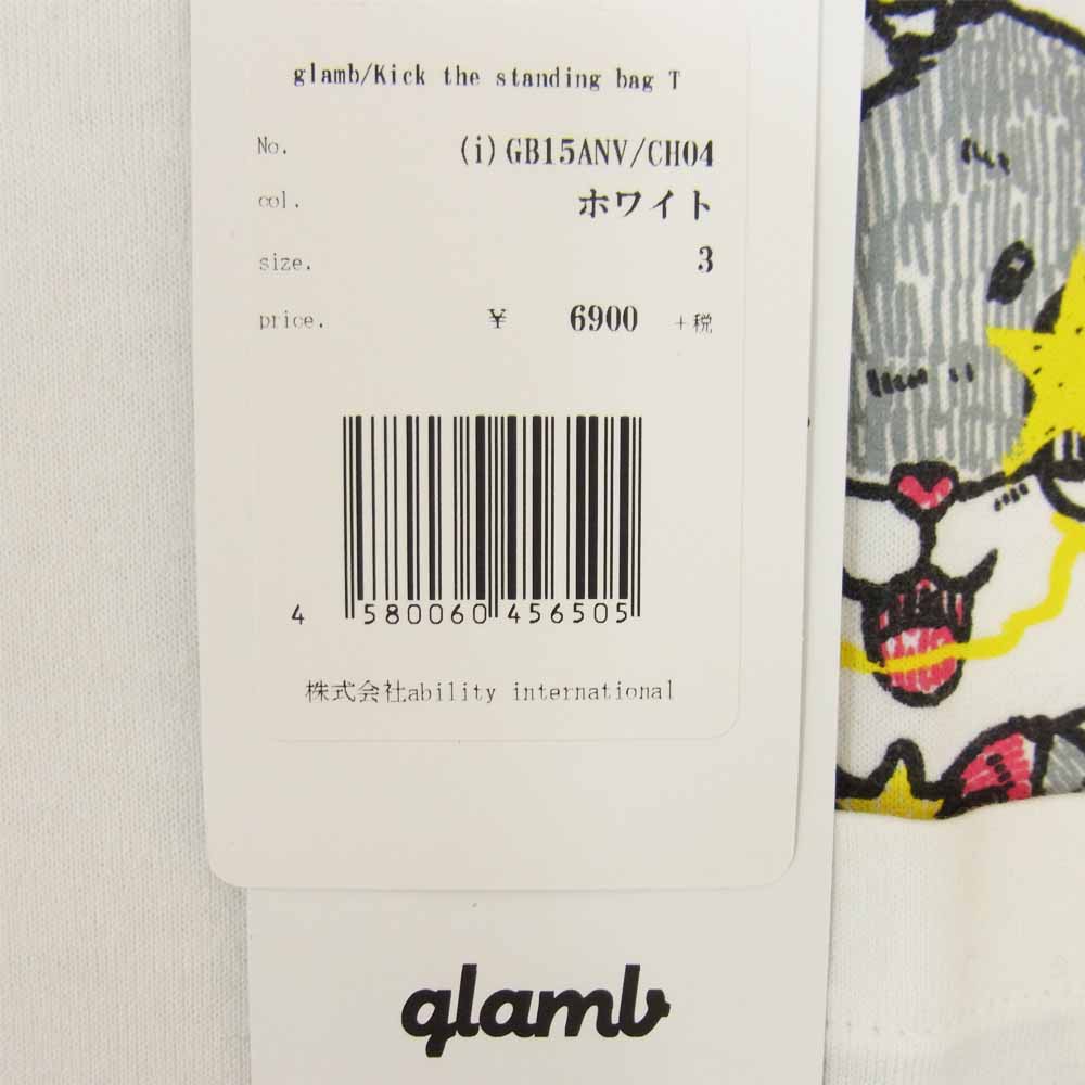 グラム ×ちぃたん Kick the standing bag グラフィ 3 ホワイト系 3【新古品】【未使用】【中古】