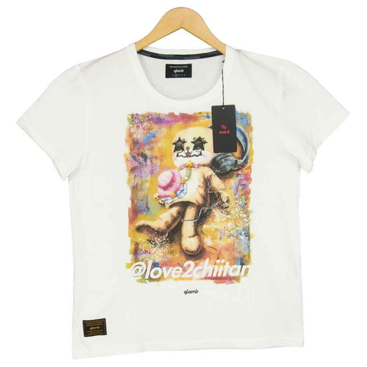 グラム ×ちぃたん Lying chiitan グラフィ 1 ホワイト系【新古品】【未使用】【中古】