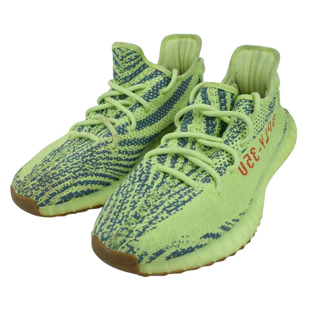 adidas アディダス B37572 YEEZY BOOST 350 V2 SEMIFROZEN イージーブースト セミフローズン スニーカー イエロー系 25.5cm【中古】