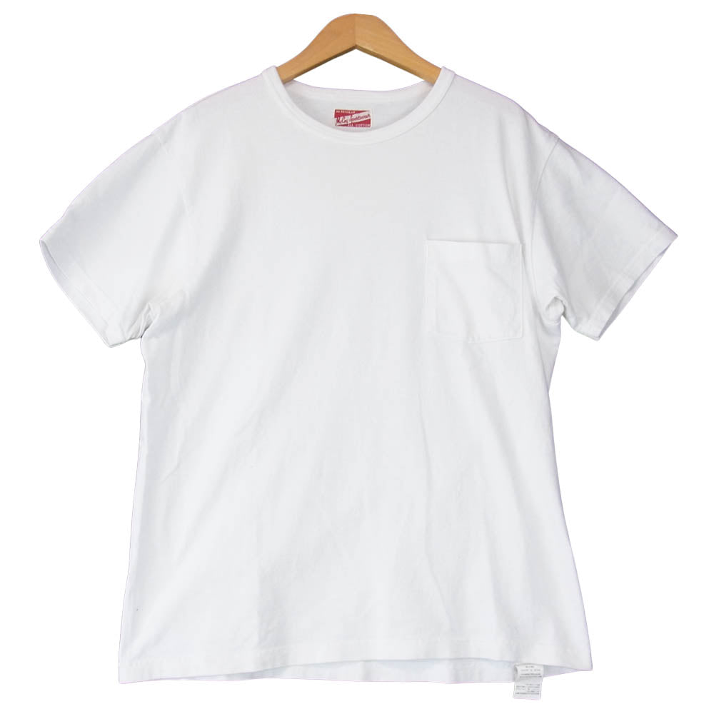 The REAL McCOY'S ザリアルマッコイズ McCOY SPORTS WEAR マッコイスポーツウェア POCKET TEE S/S ポケット ホワイト系 38【中古】