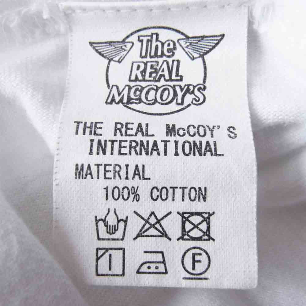 The REAL McCOY'S ザリアルマッコイズ McCOY SPORTS WEAR マッコイスポーツウェア POCKET TEE S/S ポケット ホワイト系 38【中古】