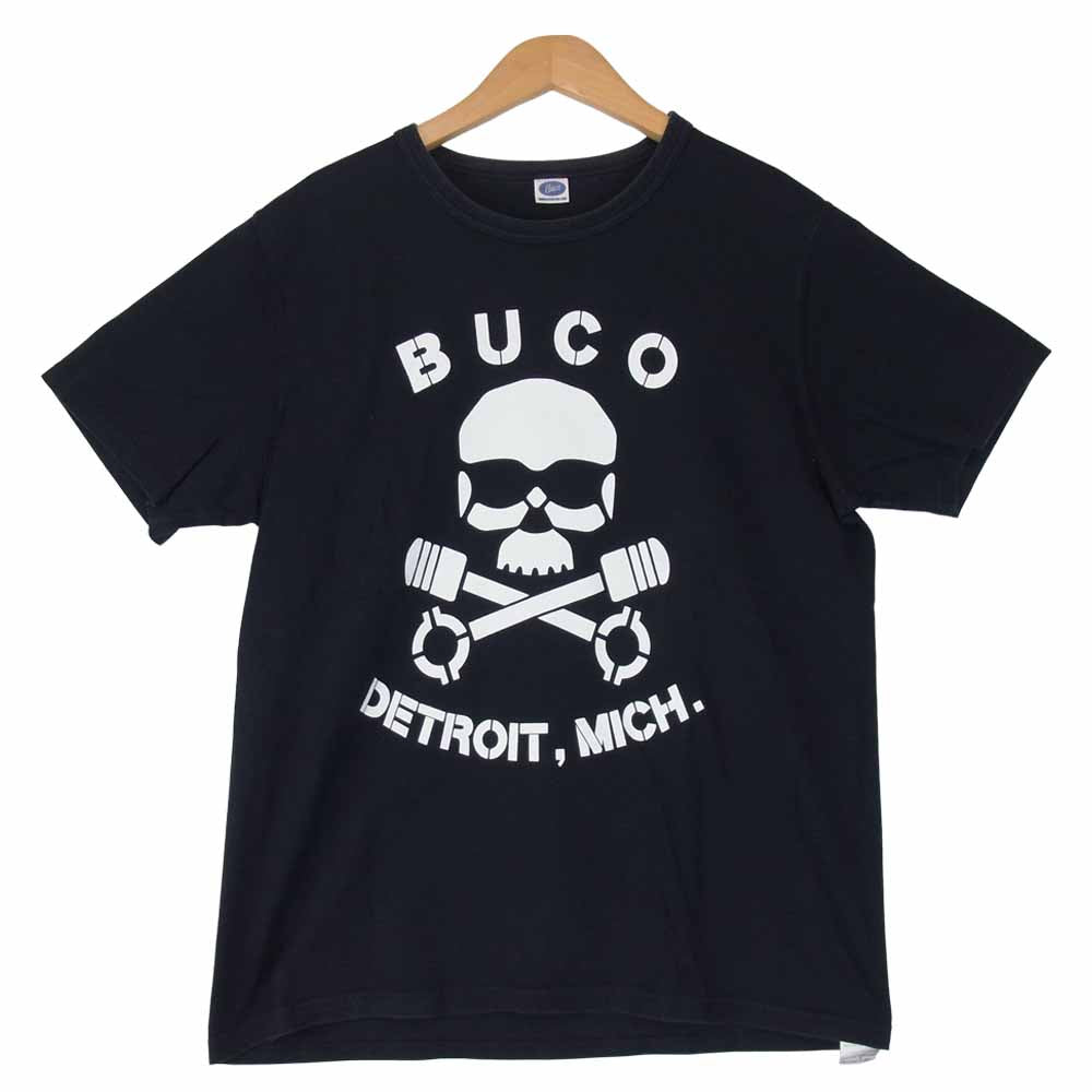 The REAL McCOY'S ザリアルマッコイズ BUCO ブコ SKULL & PISTON スカル アンド ピストン プリント ブラック系 M【中古】