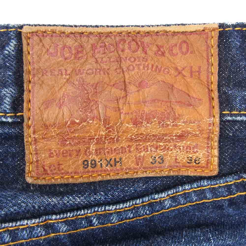 The REAL McCOY'S ザリアルマッコイズ 991XH Joe McCoy ジョーマッコイ SLIM STRAIGHT スリム ストレート インディゴブルー系 33【中古】