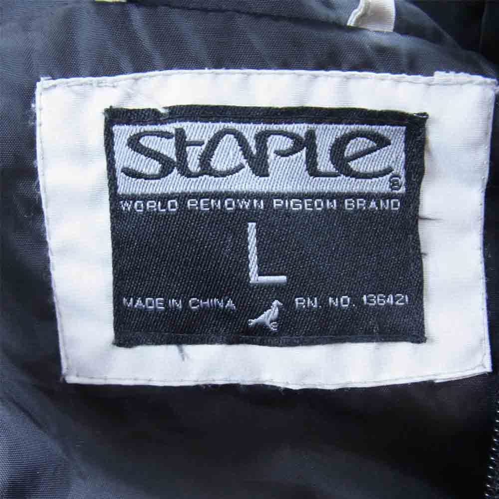 ステイプル カモ柄 迷彩柄 ナイロン プルオーバー ナイロンジャケット グレー系 L【中古】