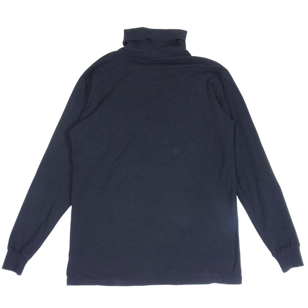 エルヴィラ タートルネック 長袖 カットソー ロゴ プリント 長袖カットソー ブラック系 S【中古】