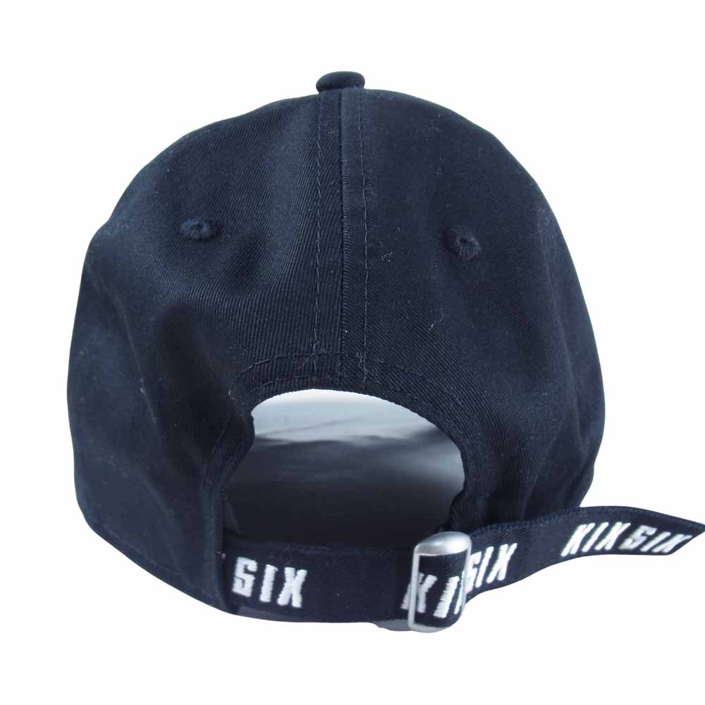 キックスシックス × NEW ERA ニューエラ スナップバック 帽子 キャップ ブラック系【中古】
