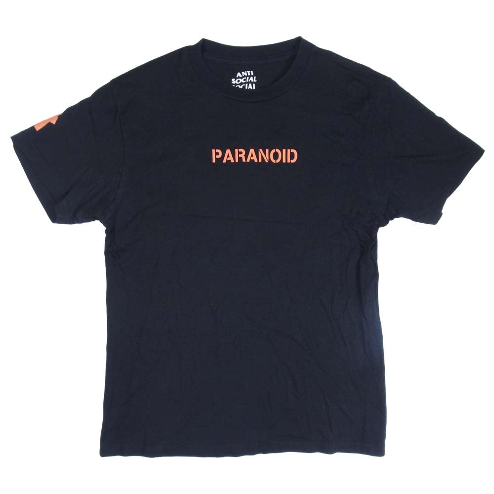 アンチソーシャルソーシャルクラブ × UNDEFEATED アンディフィーテッド PARANOID Tシャツ ブラック系 M【中古】