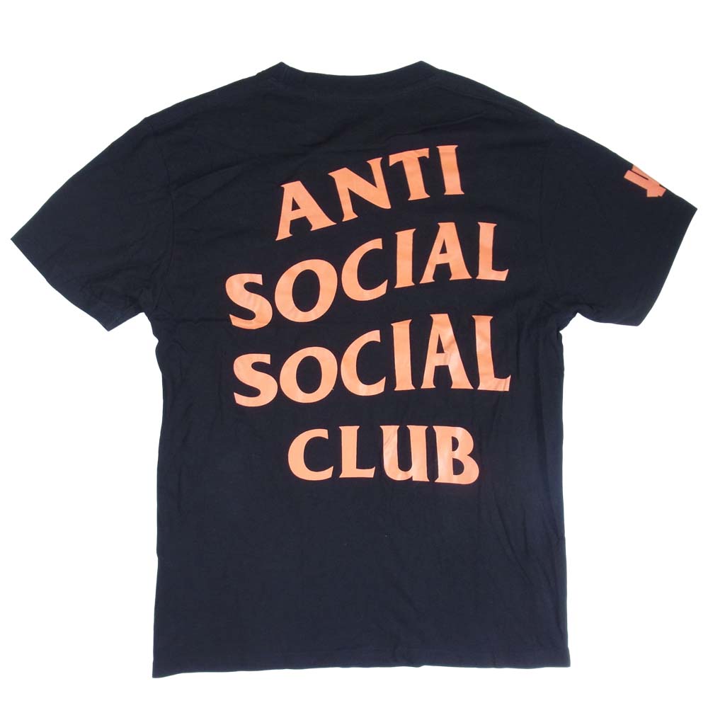 アンチソーシャルソーシャルクラブ × UNDEFEATED アンディフィーテッド PARANOID Tシャツ ブラック系 M【中古】