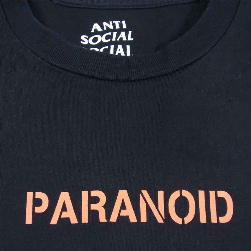 アンチソーシャルソーシャルクラブ × UNDEFEATED アンディフィーテッド PARANOID Tシャツ ブラック系 M【中古】