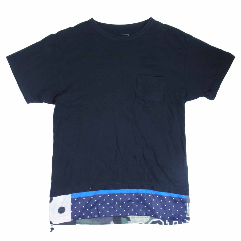 SOPHNET. ソフネット soph-160007 fake layerd pocket tee フェイク レイヤード ポケット ブラック系 M【中古】