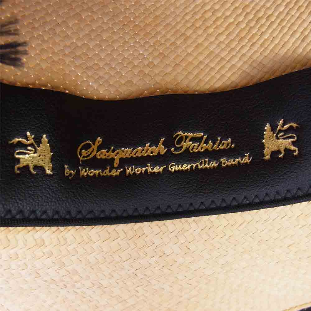 SASQUATCHfabrix. サスクワァッチファブリックス ストローハット 麦わら ベージュ系【中古】