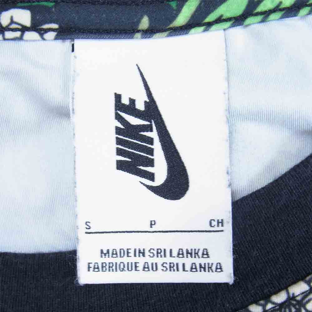 NIKE ナイキ × RT ★ drift tee Tシャツ 半袖 総柄 ロゴ プリント ボタニカル ブラック系 S【中古】