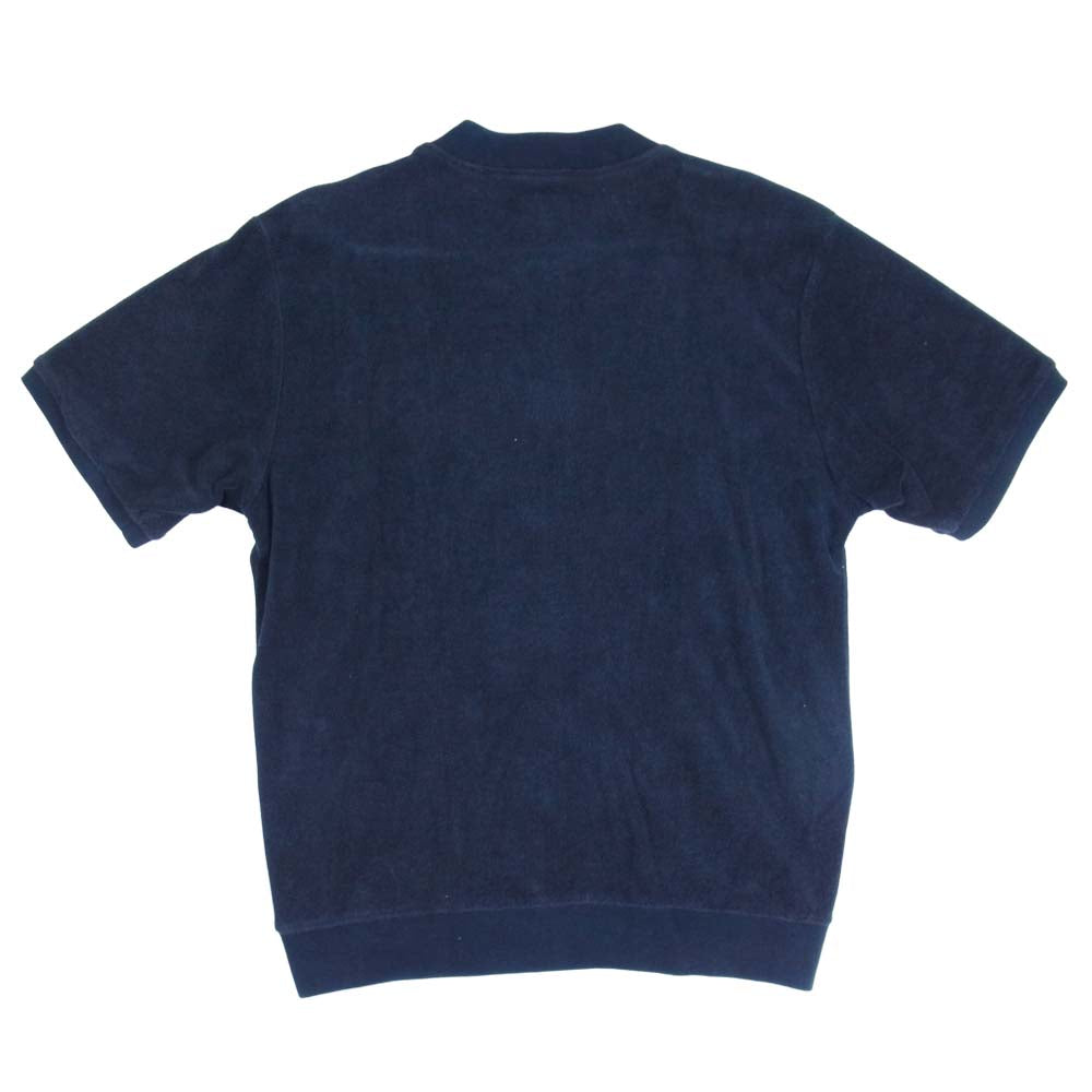 Supreme シュプリーム 15SS  Zip Front Terry Cardigan ジップ フロント テリー カーディガン 半袖 ダークネイビー系 S【中古】