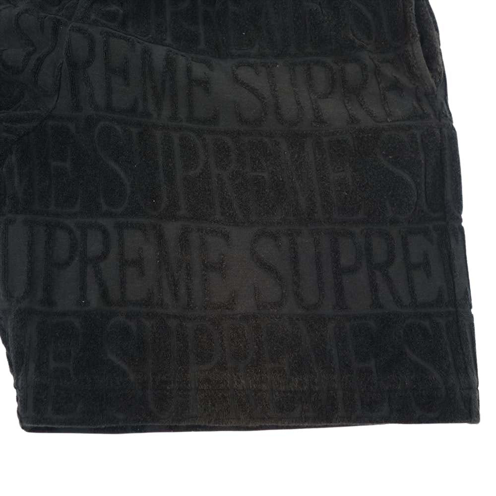 Supreme シュプリーム 17SS Logo Stripe Terry Shorts ブラック系 S【中古】