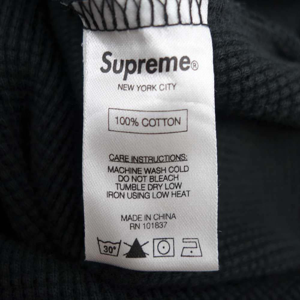Supreme シュプリーム 16AW Floral Waffle Thermal 花柄 サーマル ロンT ブラック系 M【中古】