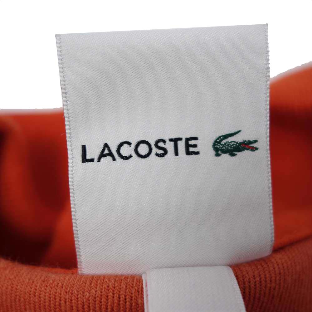 Supreme シュプリーム 18SS LACOSTE velour polo ラコステ ベロア ポロシャツ オレンジ系 M【中古】