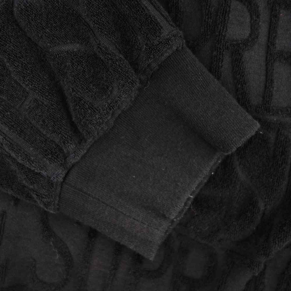 Supreme シュプリーム 17AW Logo Stripe Terry Crewneck ブラック系 M【中古】