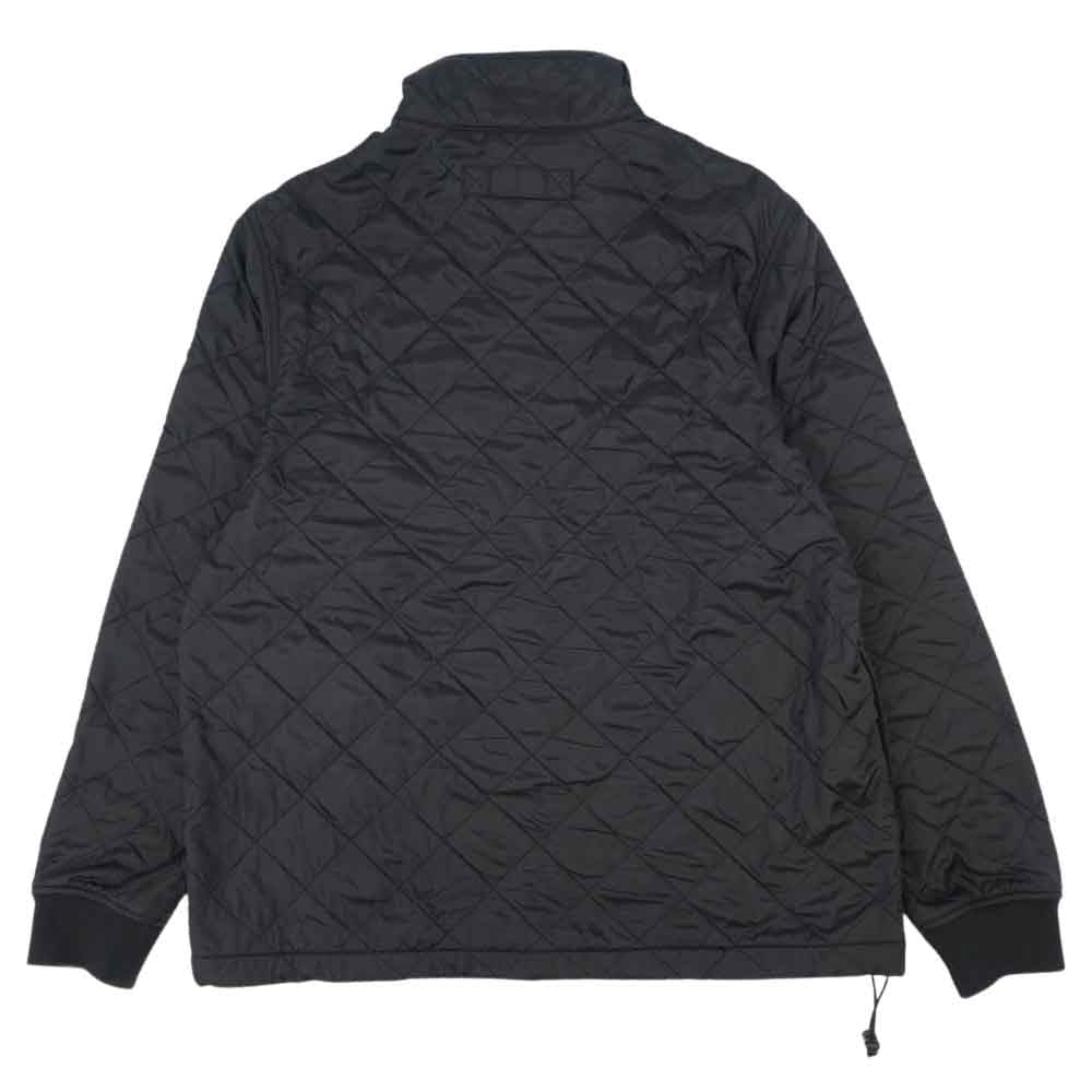 Supreme シュプリーム 17SS arc logo quilted half zip pullover アーチロゴ キルト ハーフジップ ブラック系 M【中古】