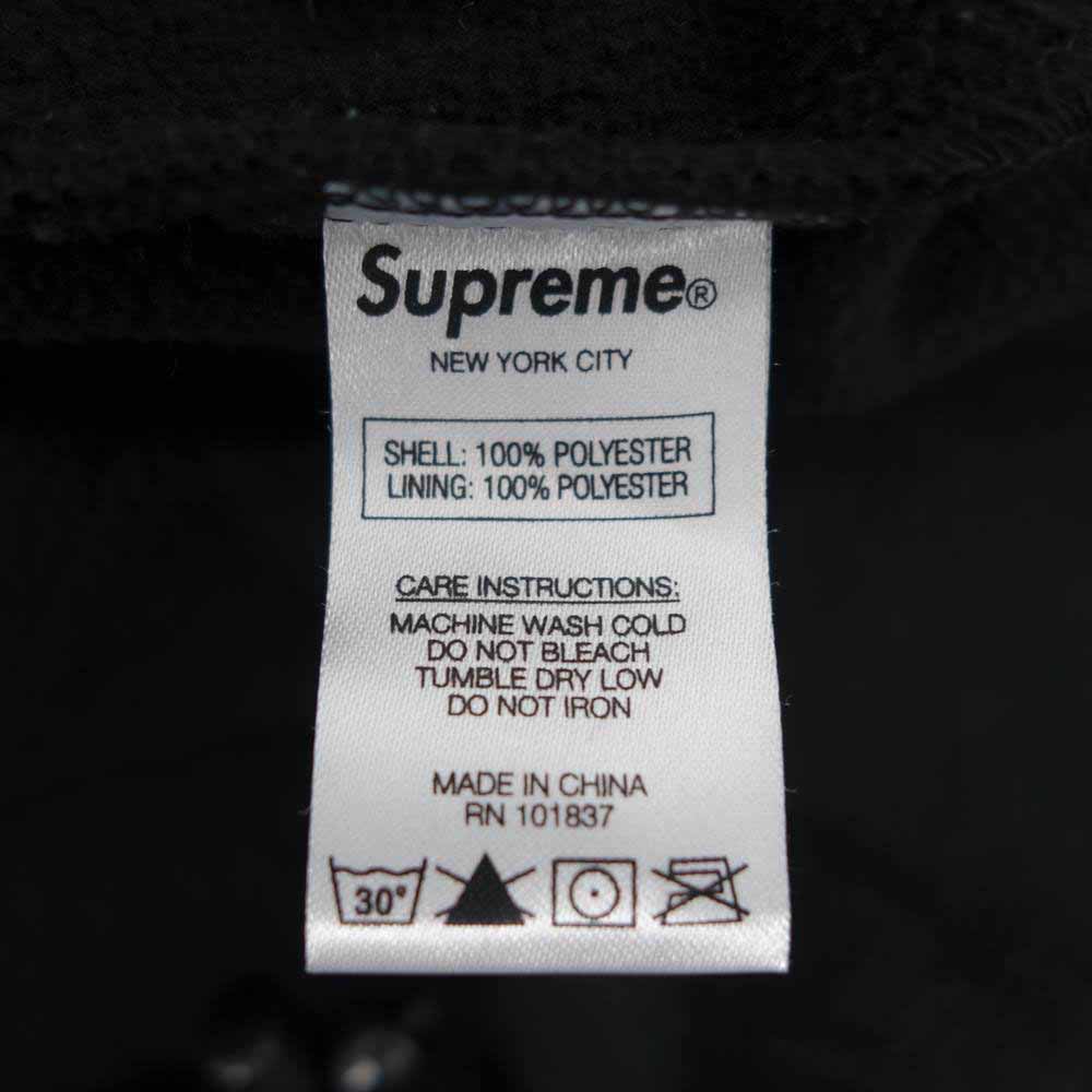 Supreme シュプリーム 17SS arc logo quilted half zip pullover アーチロゴ キルト ハーフジップ ブラック系 M【中古】