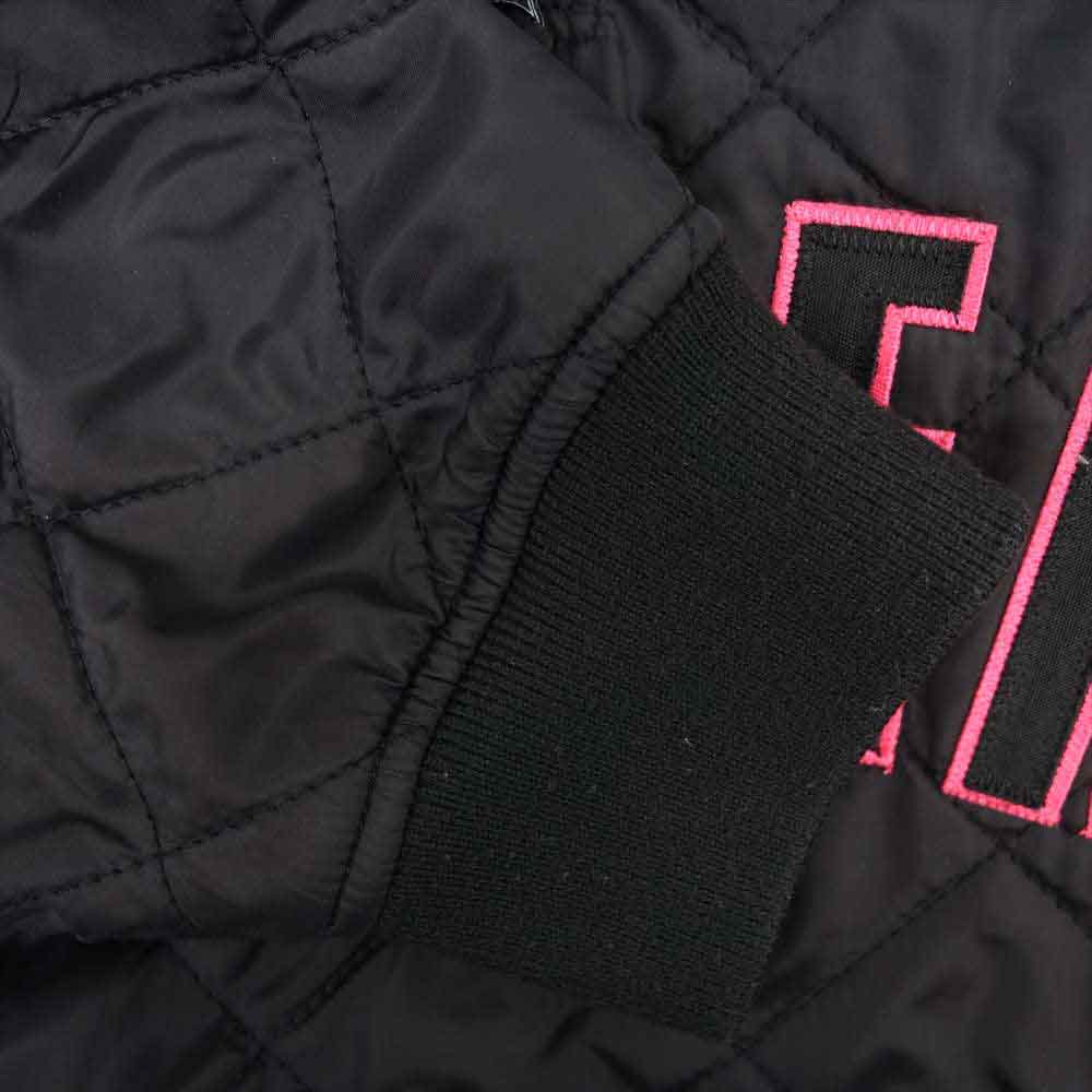 Supreme シュプリーム 17SS arc logo quilted half zip pullover アーチロゴ キルト ハーフジップ ブラック系 M【中古】