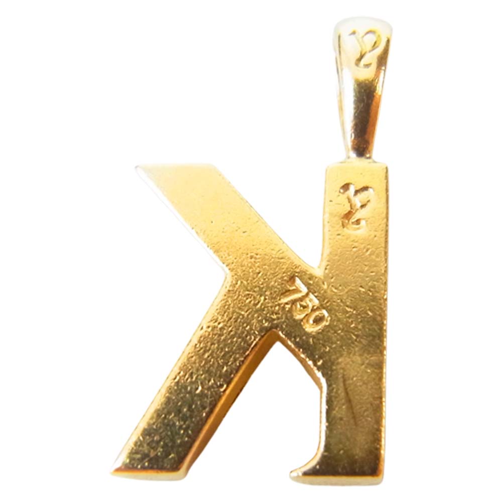 EYEFUNNY アイファニー K18YG ダイヤモンド アルファベット チャーム K ネックレス ゴールド系【中古】