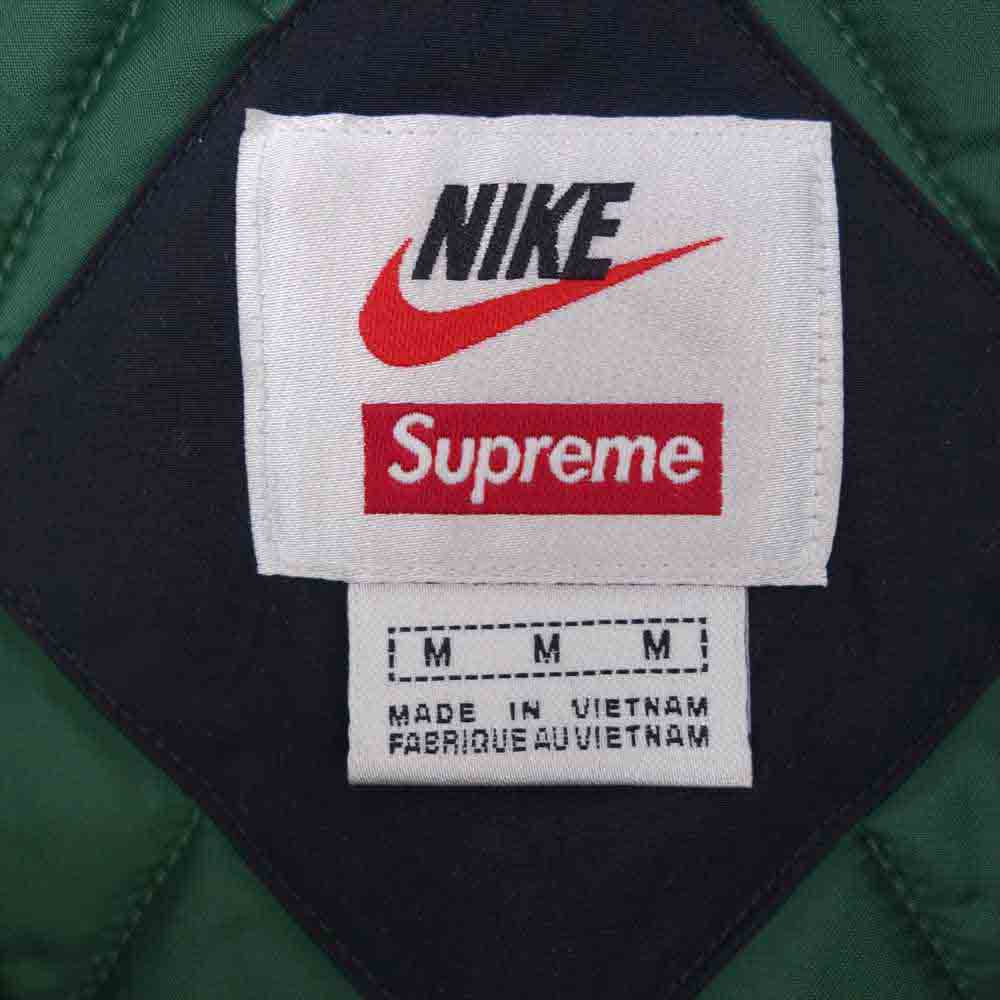 Supreme シュプリーム 19SS NIKE ナイキ Hooded Sport Jacket フーデッド スポーツ ブラック系×グリーン系 M【中古】