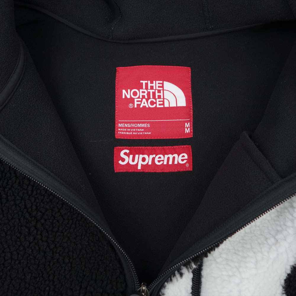 Supreme シュプリーム 20AW NT62004I THE NORTH FACE ノースフェイス S Logo Hooded Fleece Jacket フリース ジャケット ブラック系 M【中古】