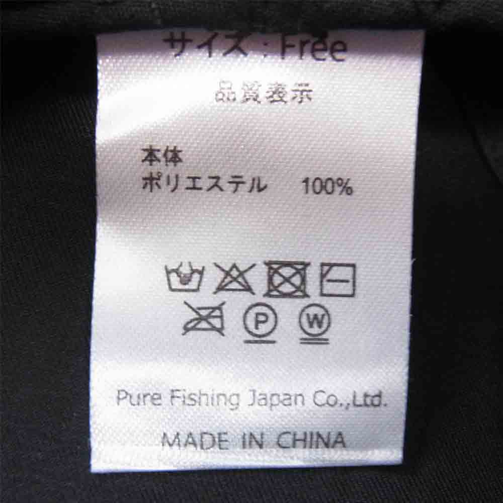 アブガルシア 国内正規品 ロゴ刺繍 バケットハット ブラック系 F【美品】【中古】