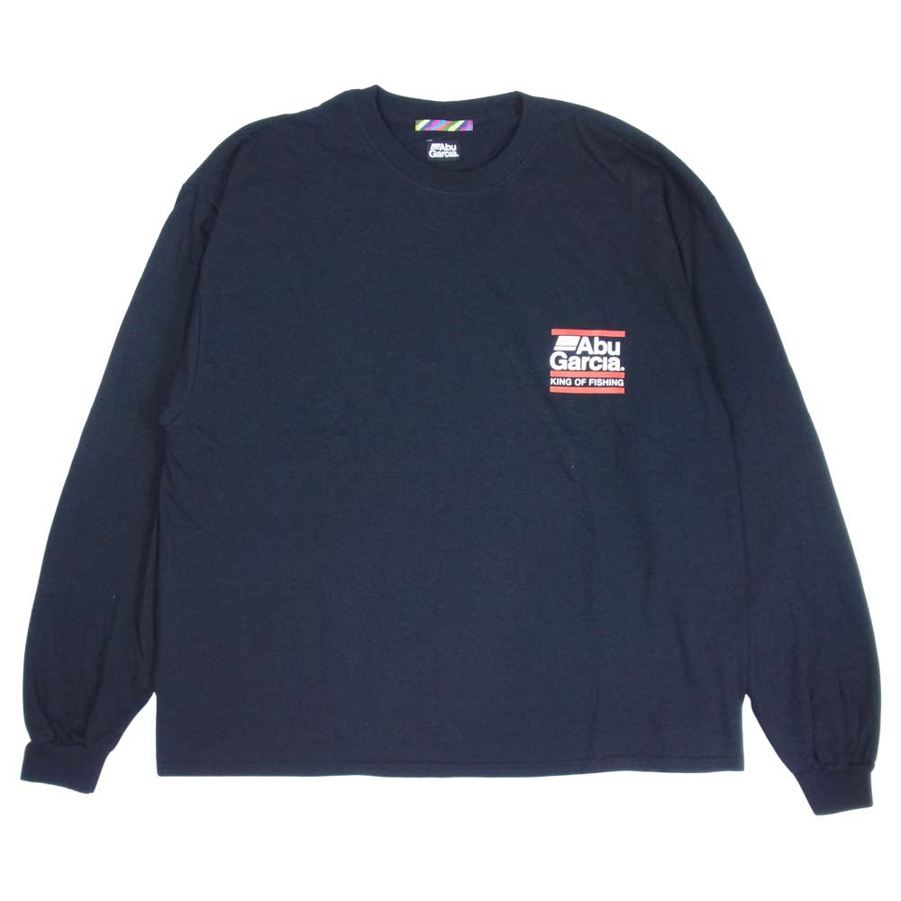 アブガルシア 国内正規品 ロゴプリント L/S 長袖 Tシャツ ブラック系 M【美品】【中古】