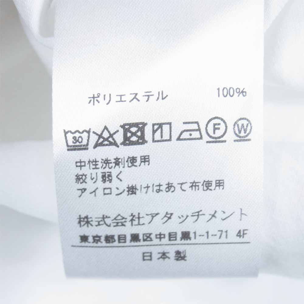 ATTACHMENT アタッチメント KS91-007 強撚ドライポプリン L/S ワークシャツ ホワイト系 2【中古】