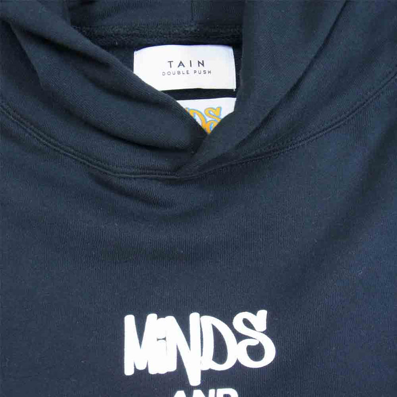 タイン ダブルプッシュ MINDS & CHILL HOODIE タインダブルプッシュ マインズ フーディー パーカー ブラック系 表記無し【中古】